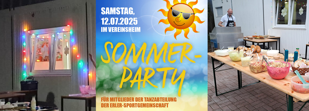 Sommerparty Tanzabteilung am 12.07.2025